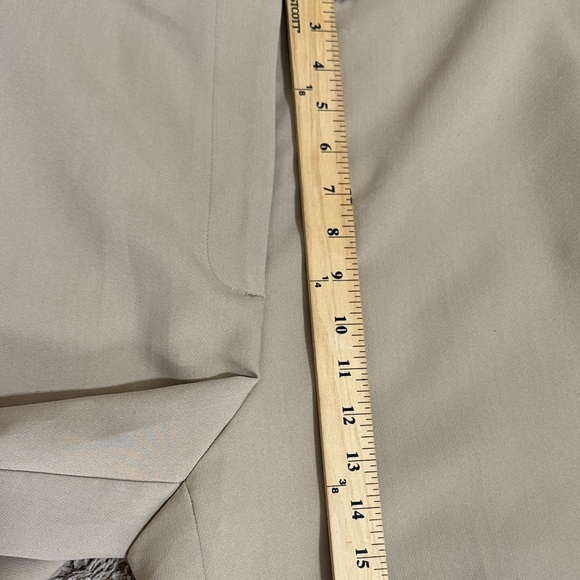 Zara High-Waisted Tan Culotte Trousers Wide-Leg Cropped size L Streetwear Office - Picture 7 of 9